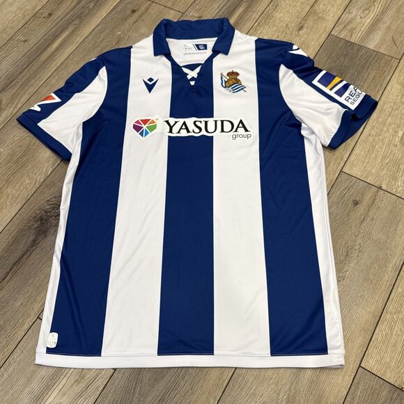 Real Sociedad 2024 Home Soccer Jersey EU Size 2XL Fits US XL - Picture 1 of 12